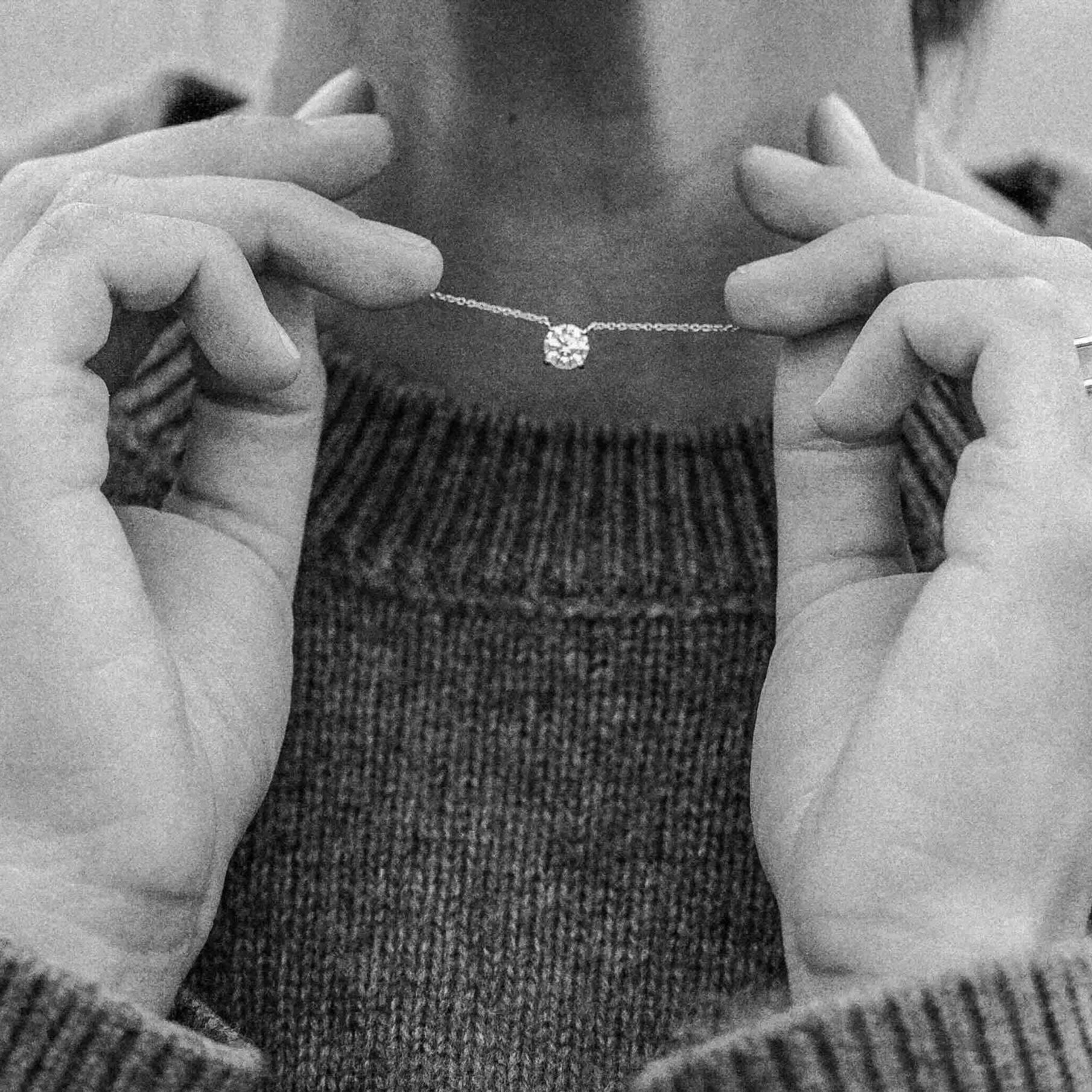 Slava necklace | Round Brilliant