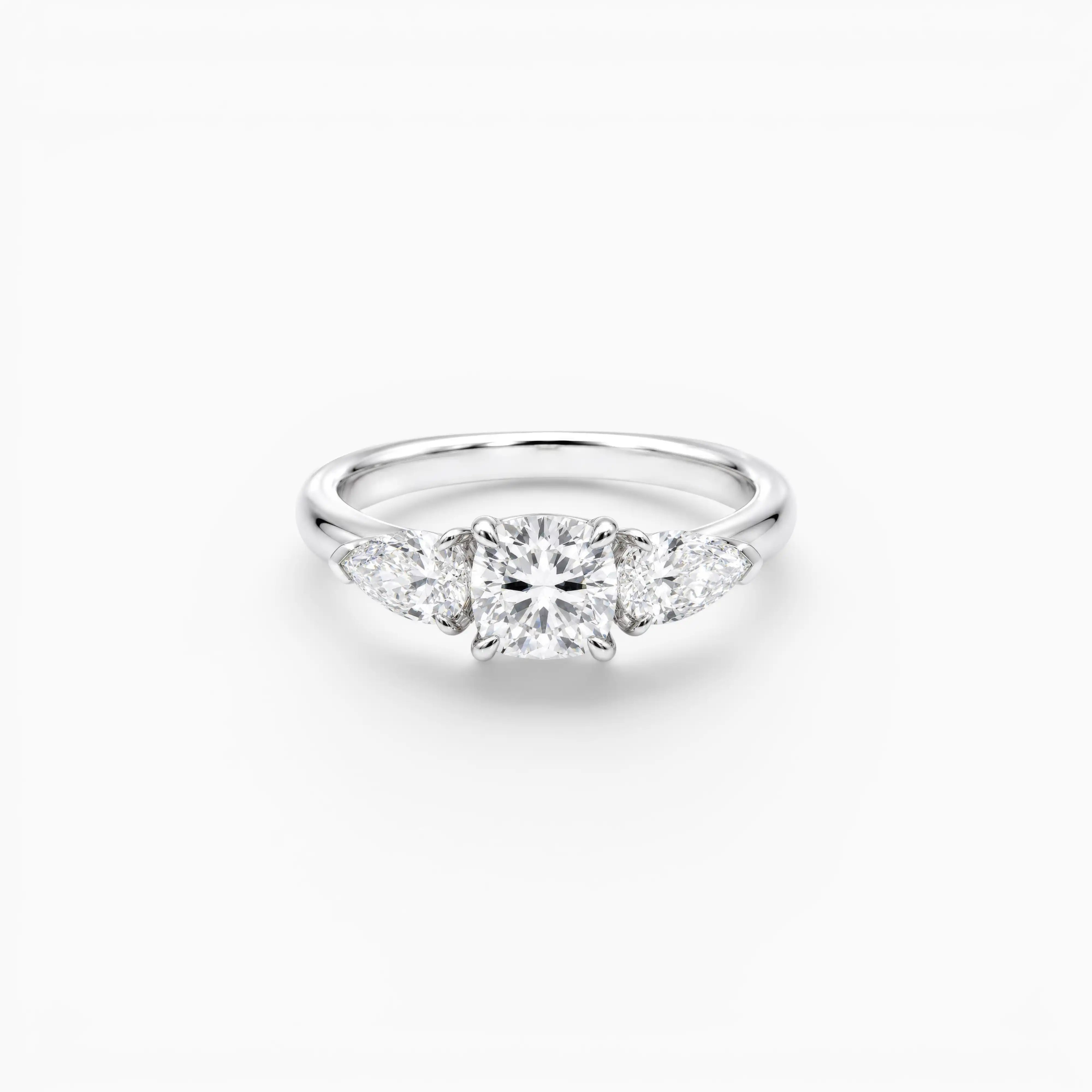 Olivia Diamond Engagement Ring | Cushion | Pear