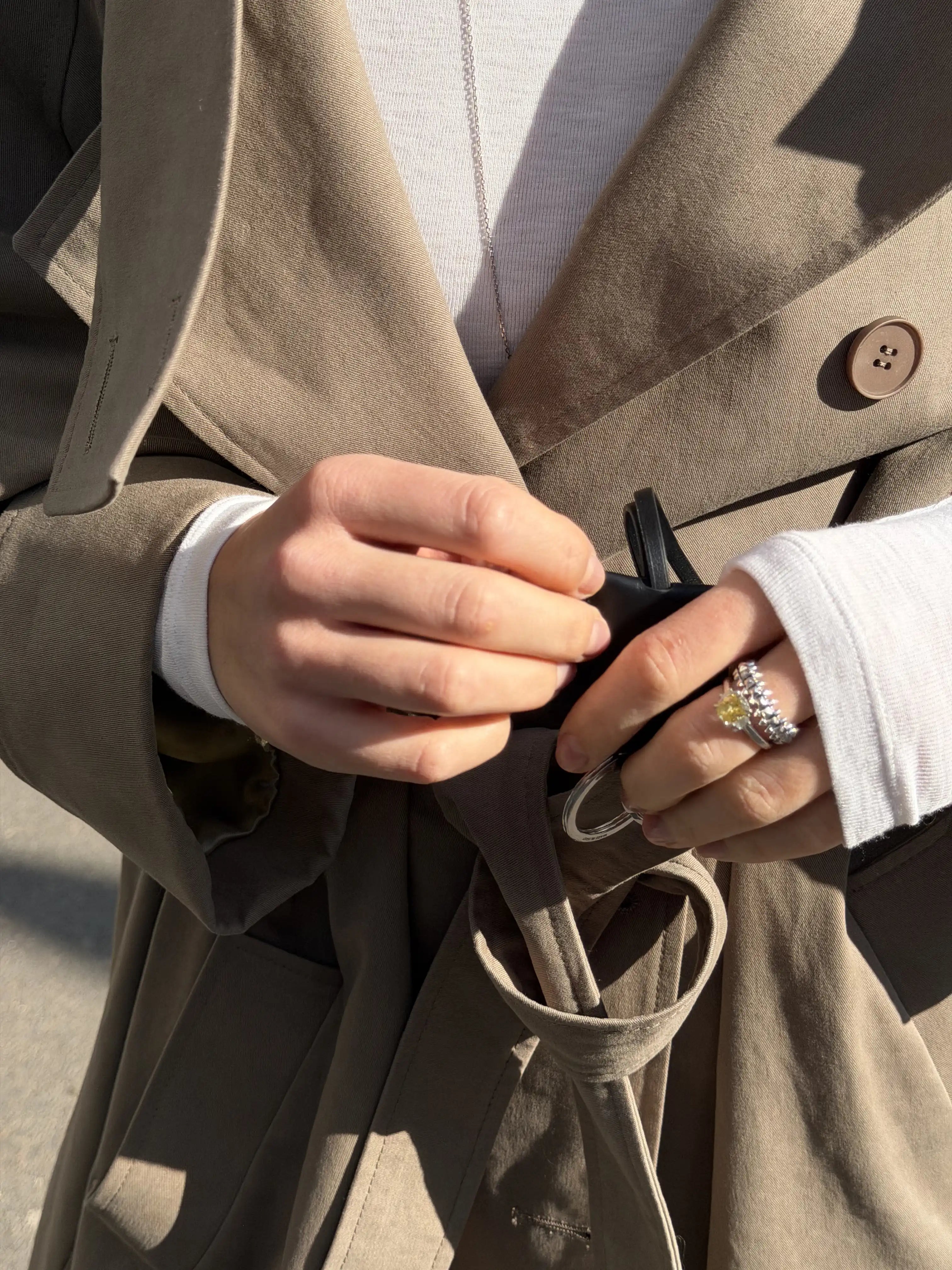 Customer wearing BÓHDAN jewellery