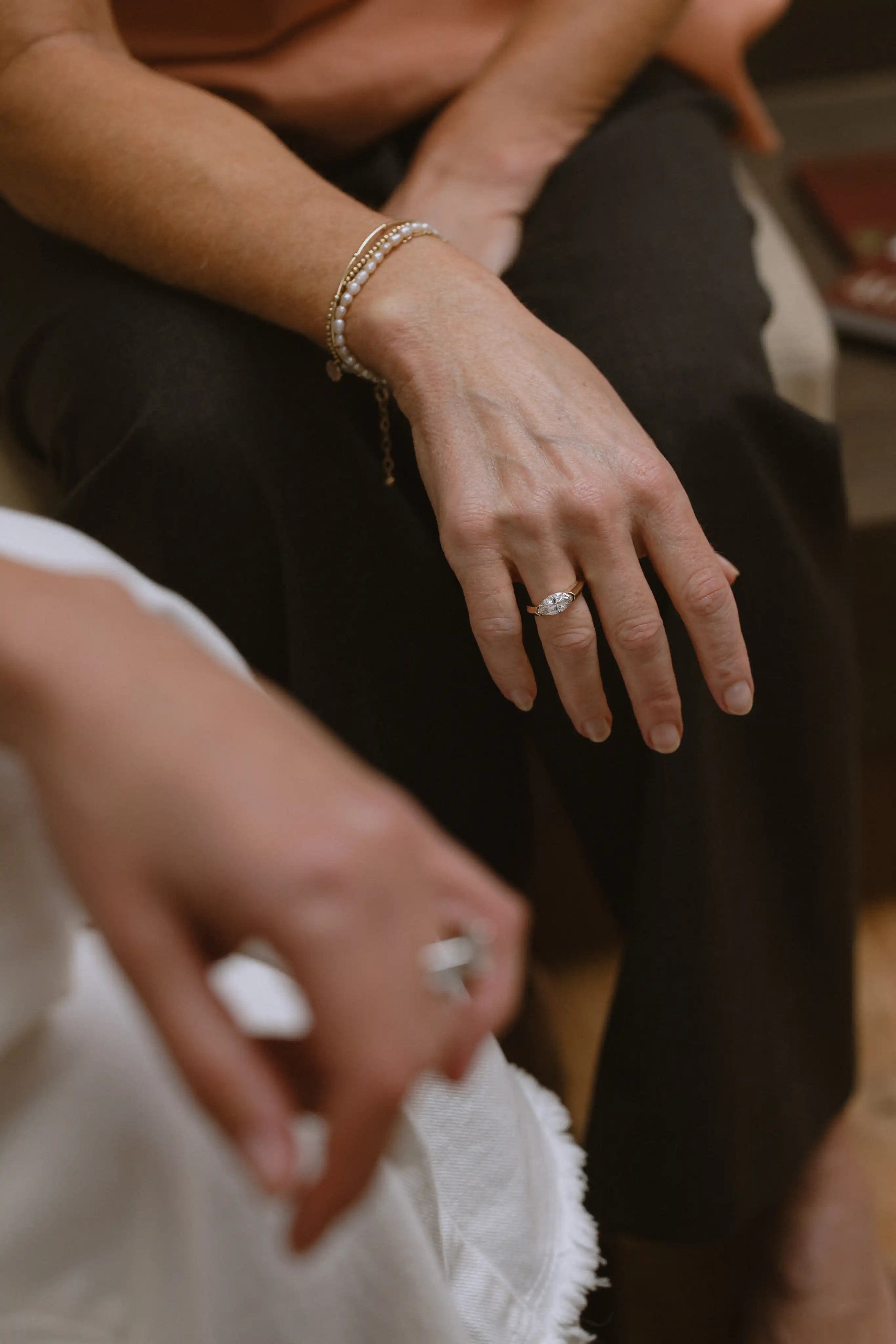 Customer wearing BÓHDAN jewellery