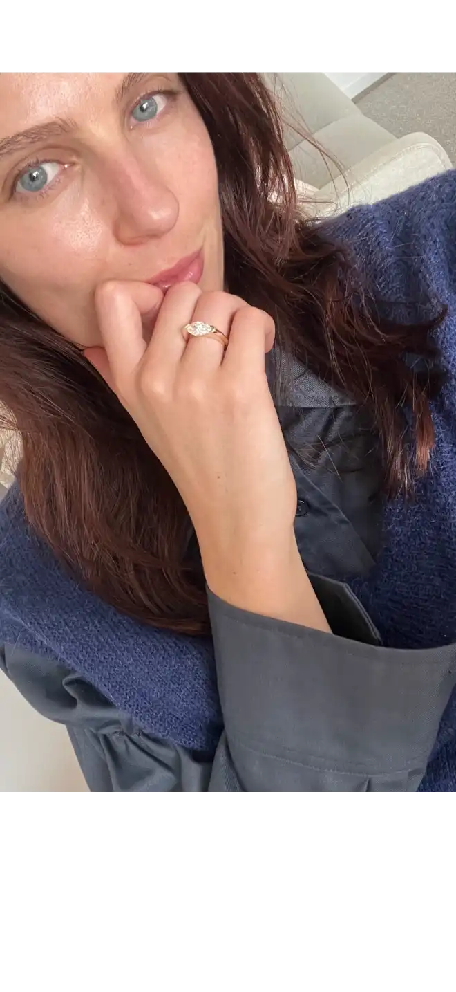 Customer wearing BÓHDAN jewellery