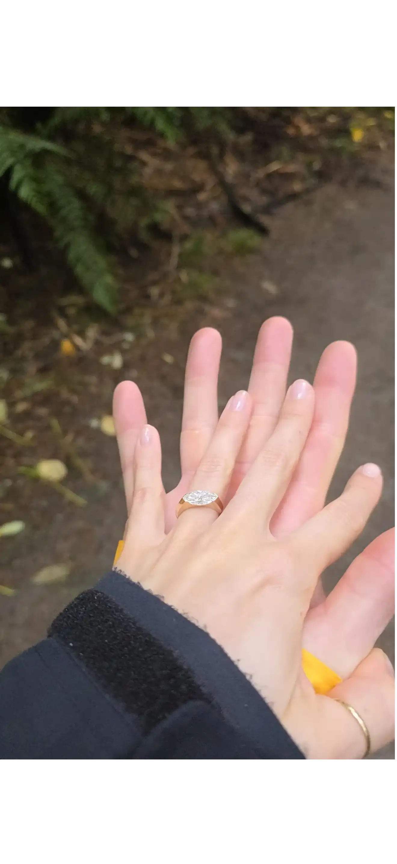 Customer wearing BÓHDAN jewellery