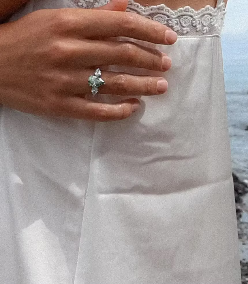 Ma'at Diamond Engagement Ring | Pear