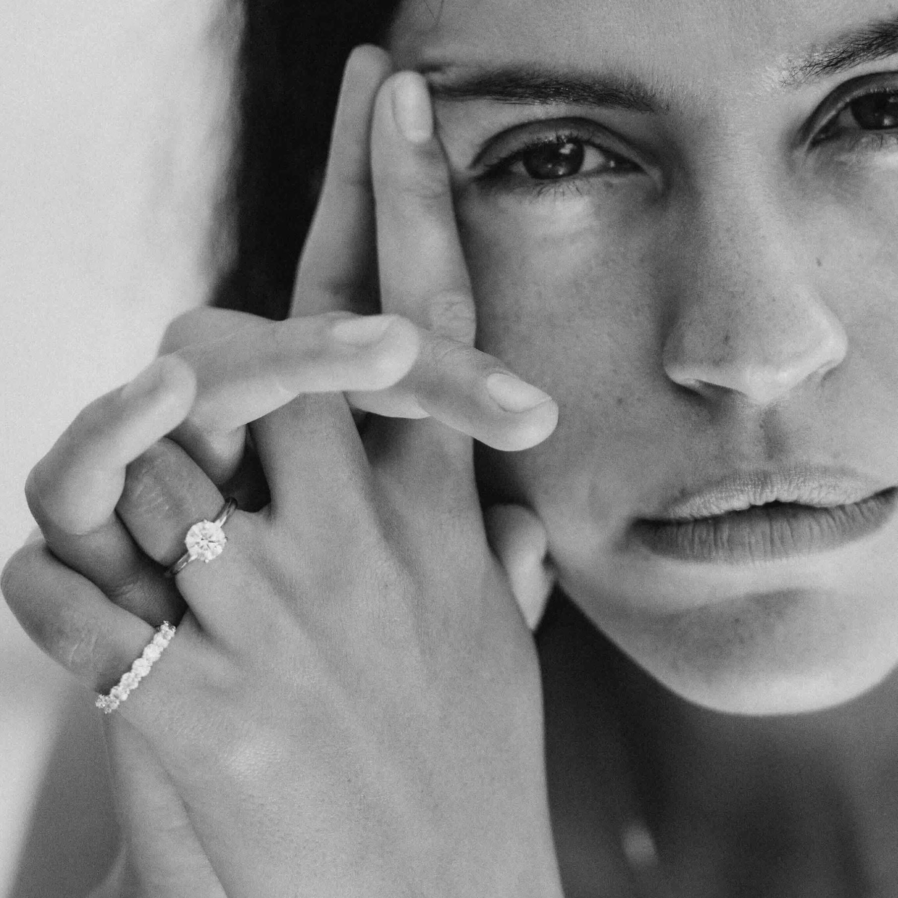 Leya cuff /ring | Round Brilliant