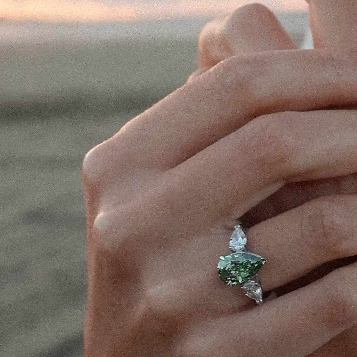 Ma'at Diamond Engagement Ring | Pear