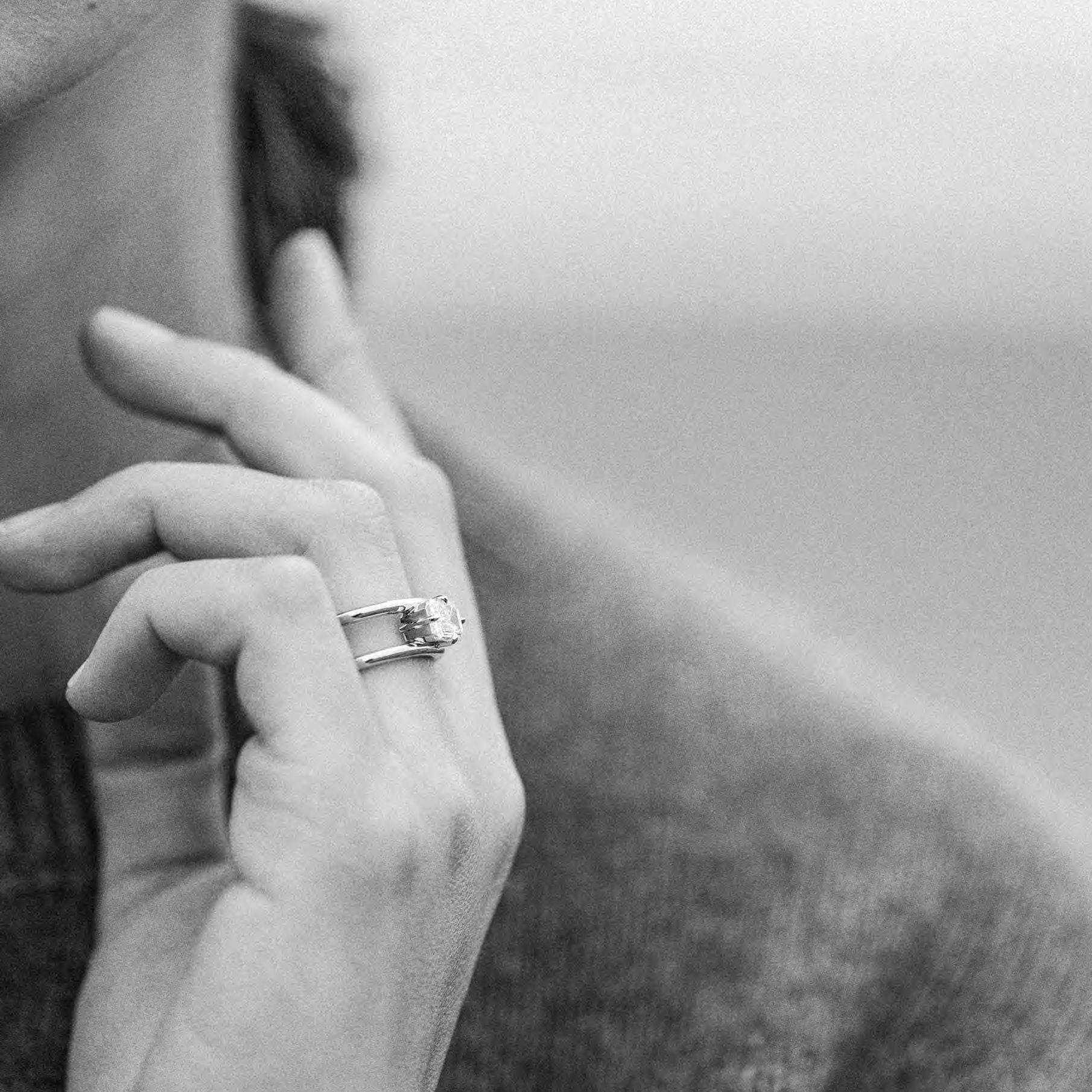 Lada Diamond Engagement Ring | Emerald
