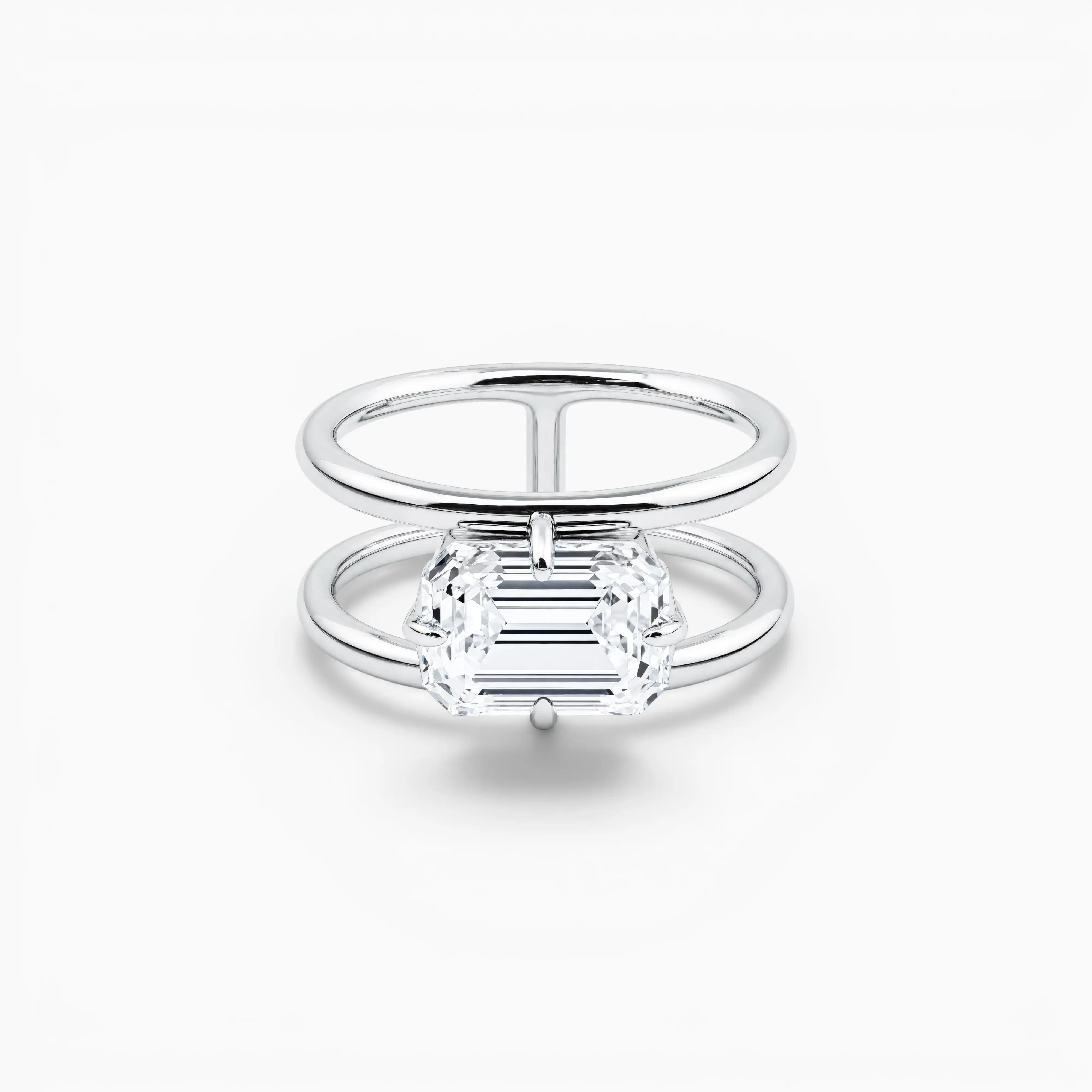 Lada Diamond Engagement Ring | Emerald