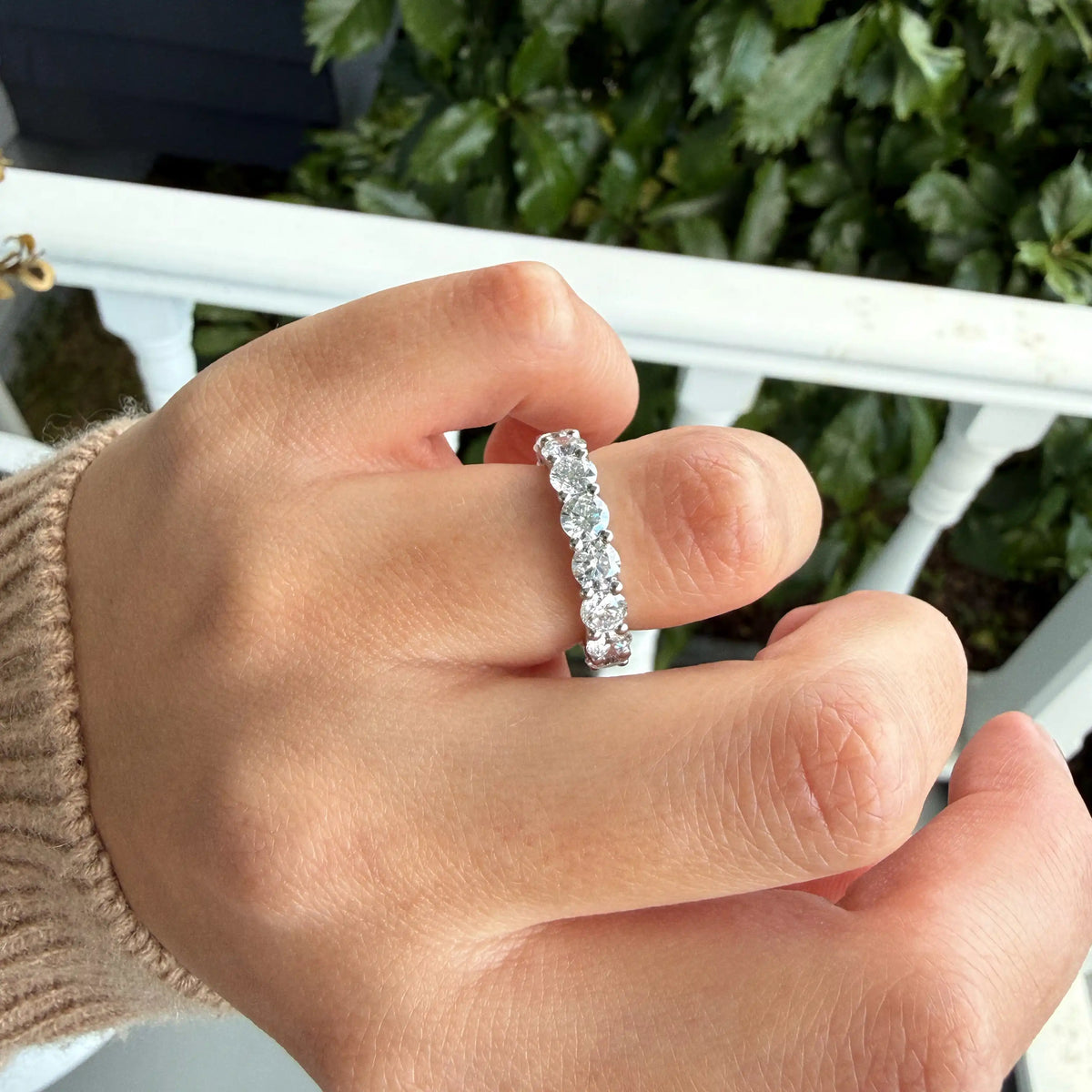 Leya Diamond Eternity Ring | Round Brilliant | 5mm