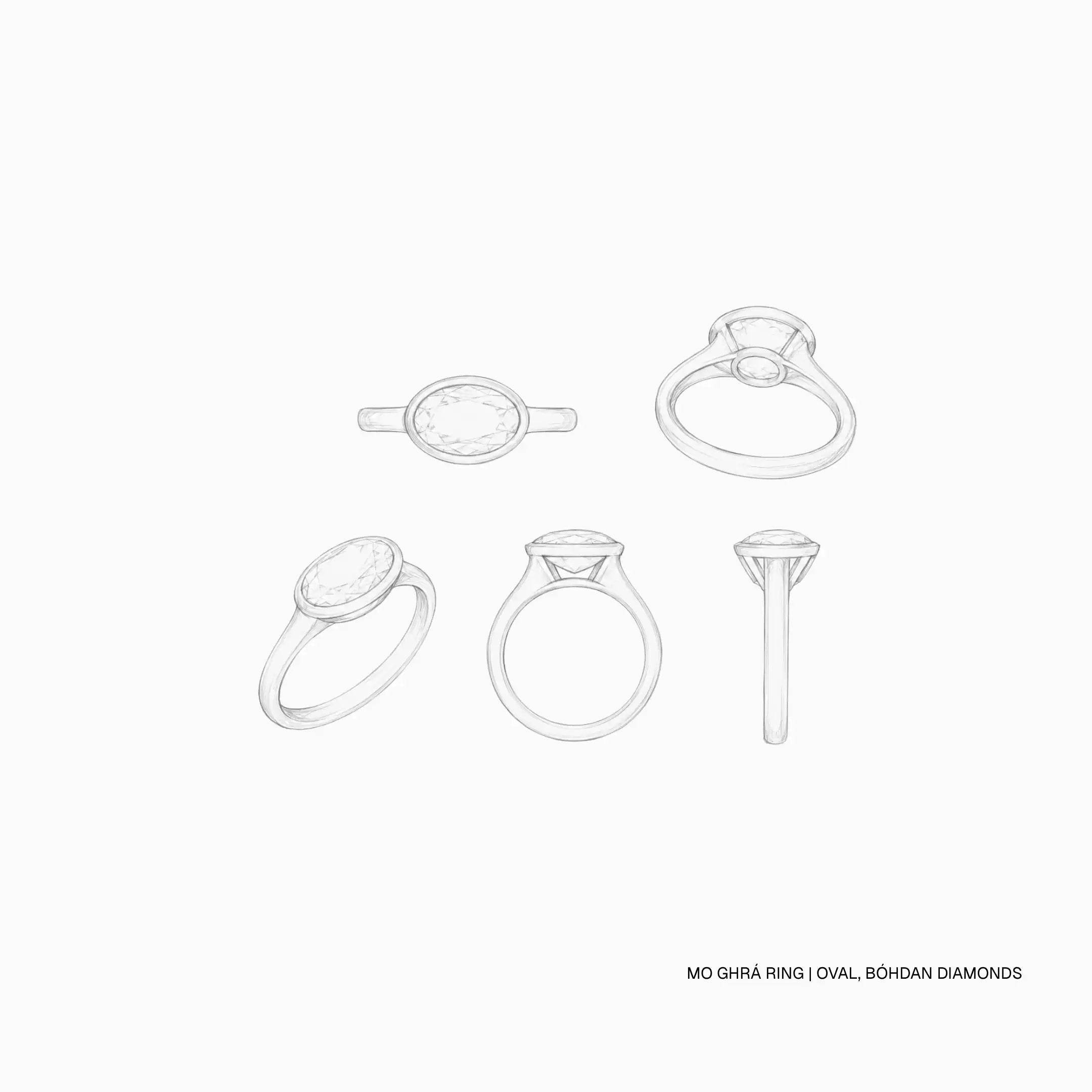 Mo Ghrá ring | Oval